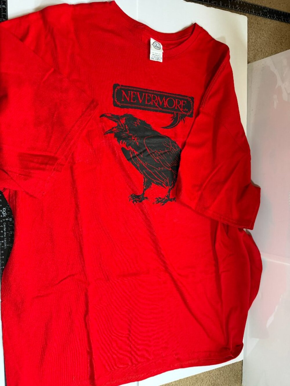 Delta Edgar Allen Poe Red Tee W 3X - Picture 3 of 4